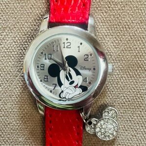 Mickey Mouse Watch with heart charm